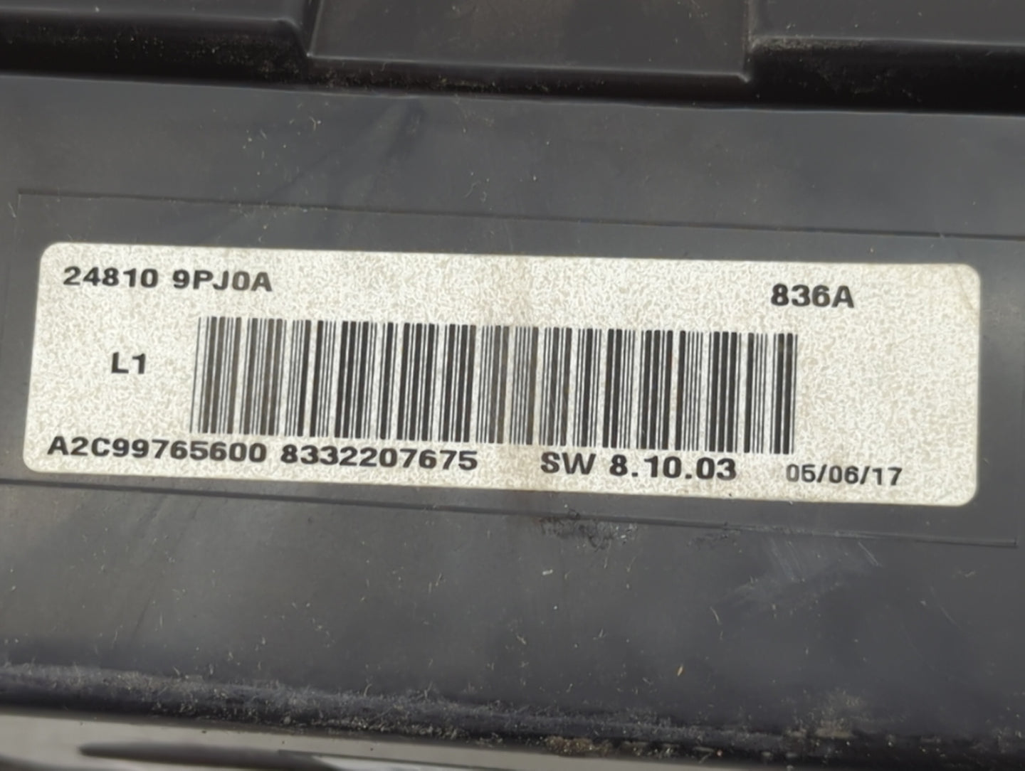 2017 Nissan Pathfinder Instrument Cluster Speedometer Gauges P/N:24810 9PJ0A A2C99765600 Miles:107K Fits OEM Used Auto Parts