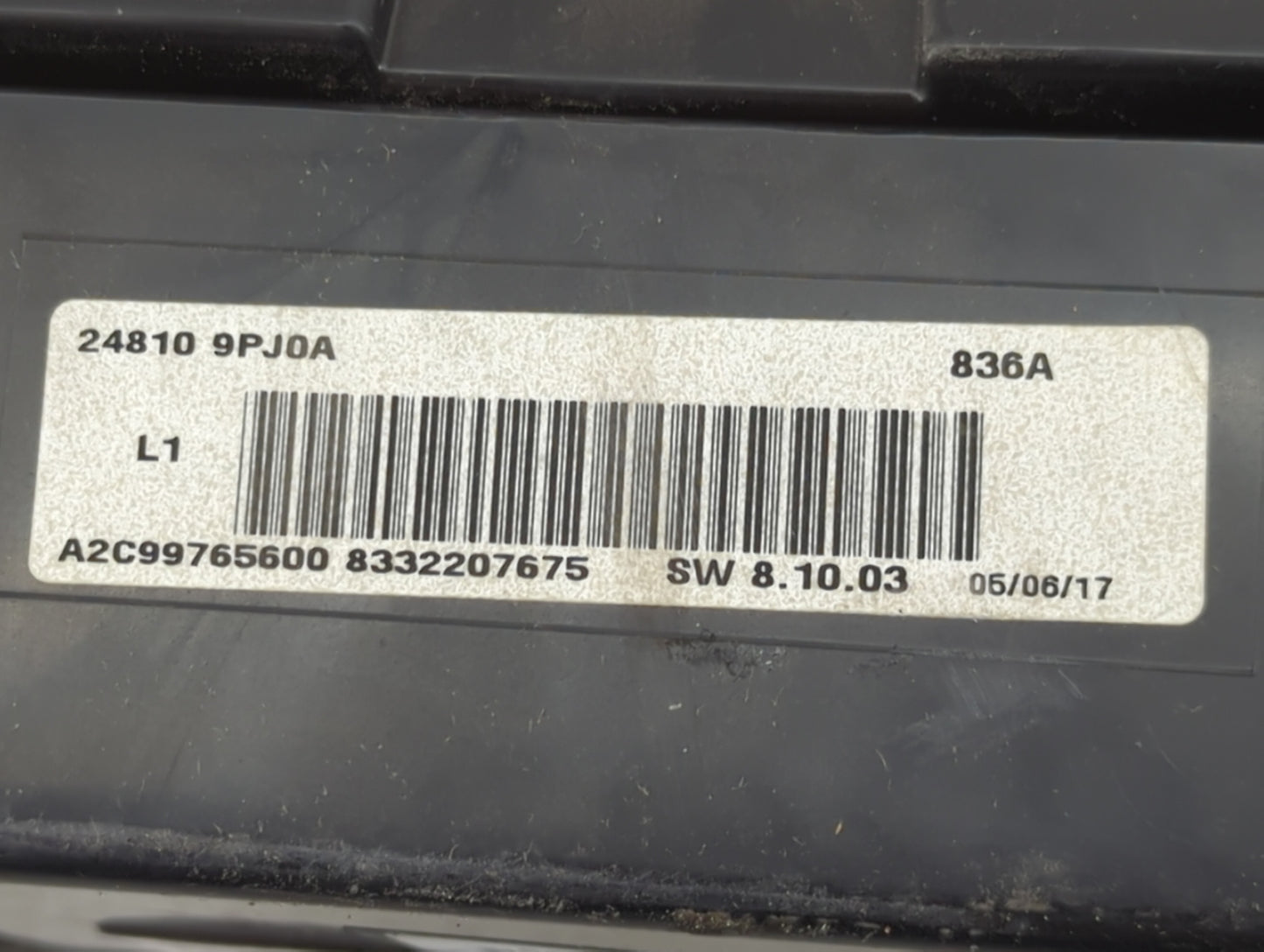2017 Nissan Pathfinder Instrument Cluster Speedometer Gauges P/N:24810 9PJ0A A2C99765600 Miles:107K Fits OEM Used Auto Parts