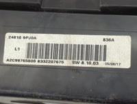 2017 Nissan Pathfinder Instrument Cluster Speedometer Gauges P/N:24810 9PJ0A A2C99765600 Miles:107K Fits OEM Used Auto Parts