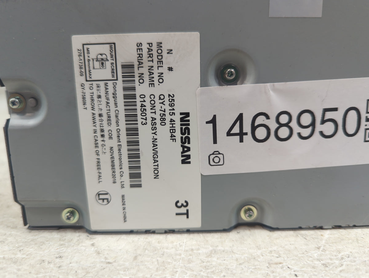 2017 Nissan Pathfinder Radio AM FM Cd Player Receiver Replacement P/N:259154HB4F QY-7580 Fits Fits 2015 2016 2018 2019 2020 