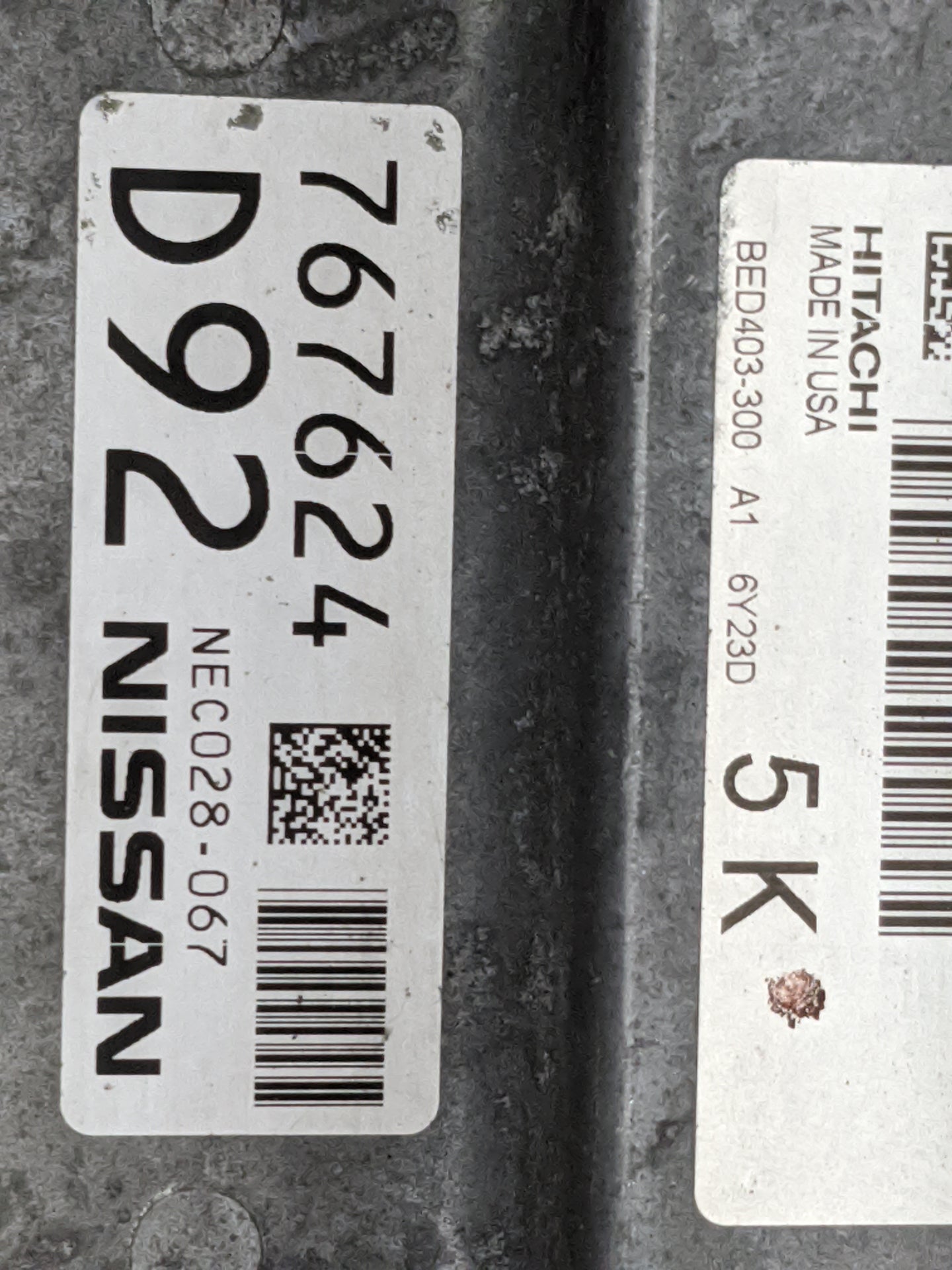 2017 Nissan Pathfinder PCM Engine Control Computer ECU ECM PCU OEM P/N:BED403-300 NEC028-067 Fits OEM Used Auto Parts - Oemu