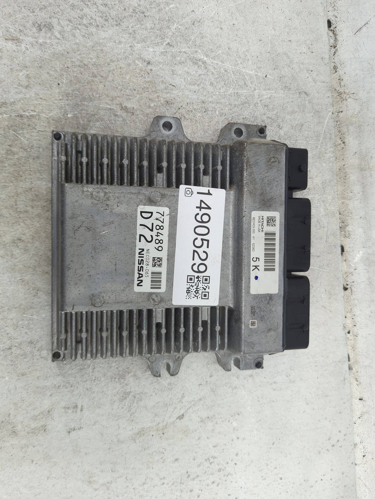 2017 Nissan Pathfinder PCM Engine Control Computer ECU ECM PCU OEM P/N:NEC028-065 BED403-300 Fits OEM Used Auto Parts - Oemu