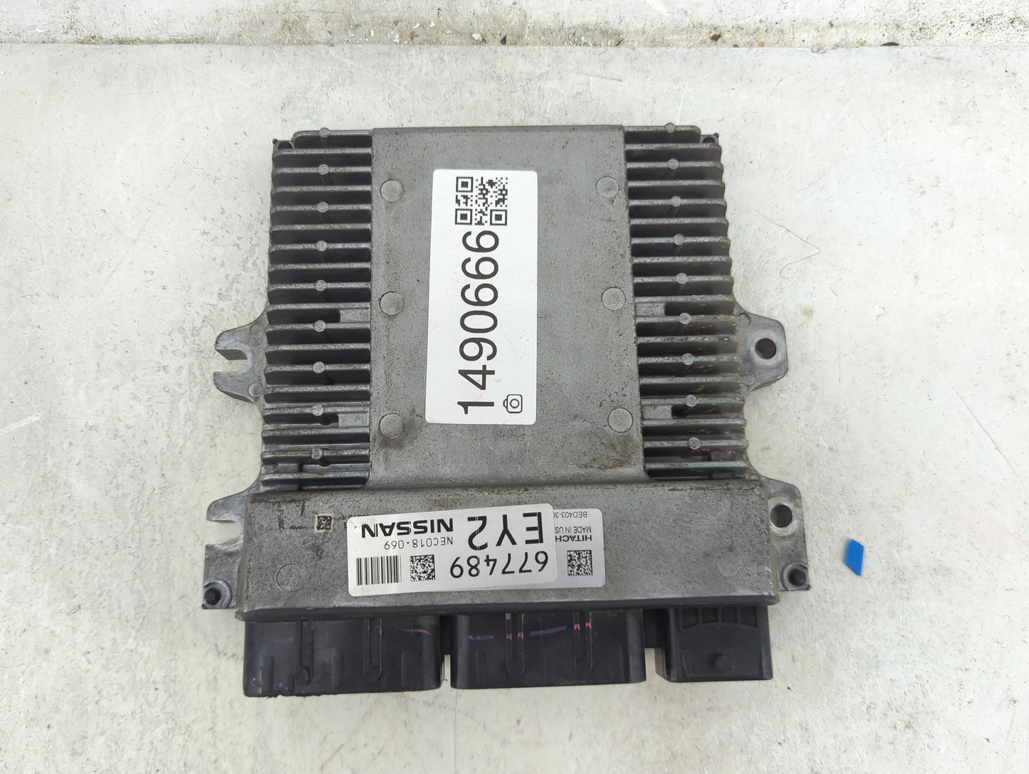 2017 Nissan Pathfinder PCM Engine Control Computer ECU ECM PCU OEM P/N:NEC018-069 BED403-3 Fits OEM Used Auto Parts - Oemuse