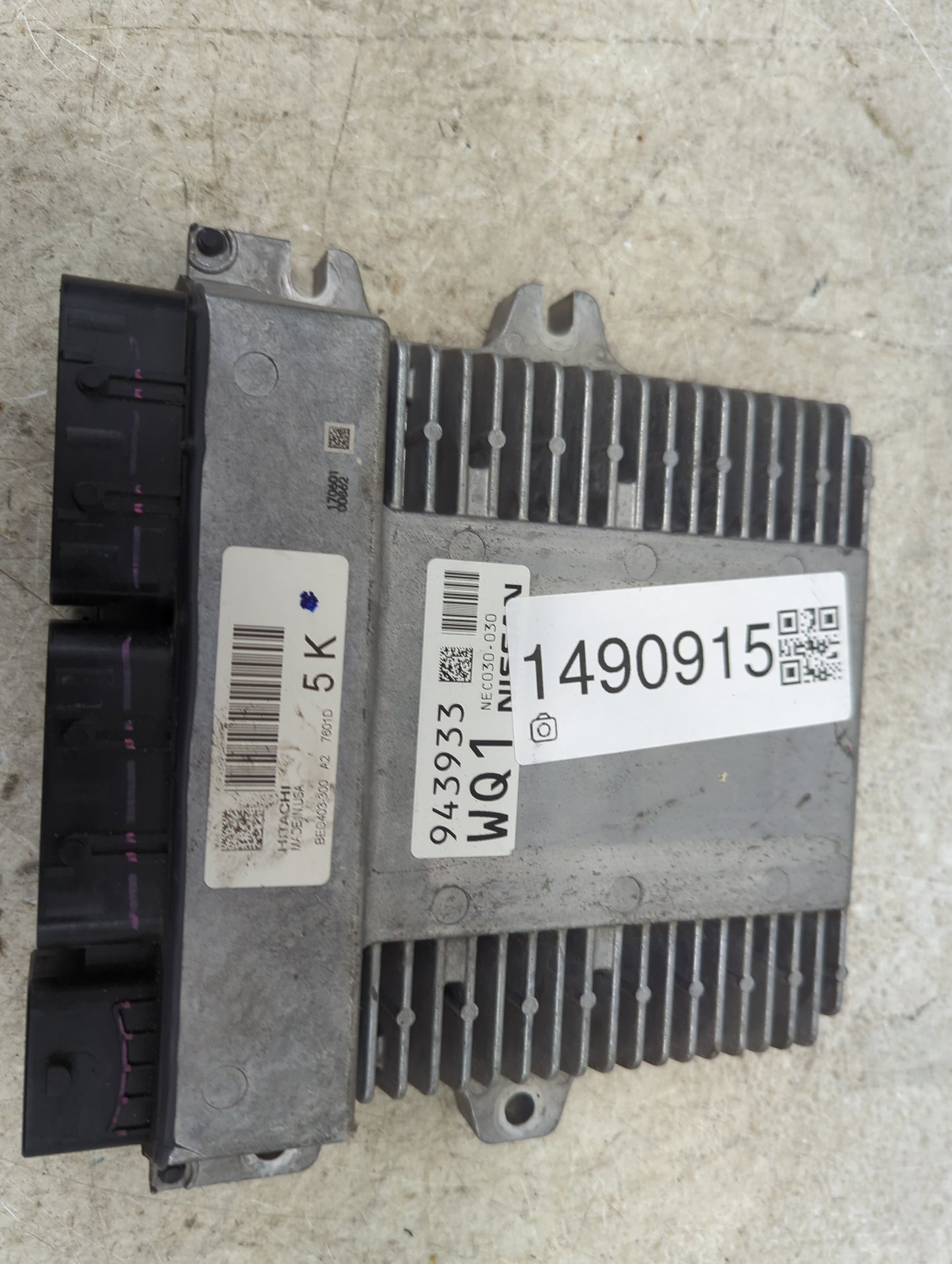 2017 Nissan Pathfinder PCM Engine Control Computer ECU ECM PCU OEM P/N:NEC030-030 BEC403-300 Fits OEM Used Auto Parts - Oemu