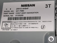 2017 Nissan Pathfinder Radio AM FM Cd Player Receiver Replacement P/N:25915 4HB4F QY-7580, QY-7580N-T, 276-1738-09 Fits OEM 