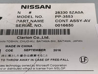 2017-2020 Nissan Pathfinder Radio AM FM Cd Player Receiver Replacement P/N:28330 5ZA0A PP-3553 Fits Fits 2017 2018 2019 2020