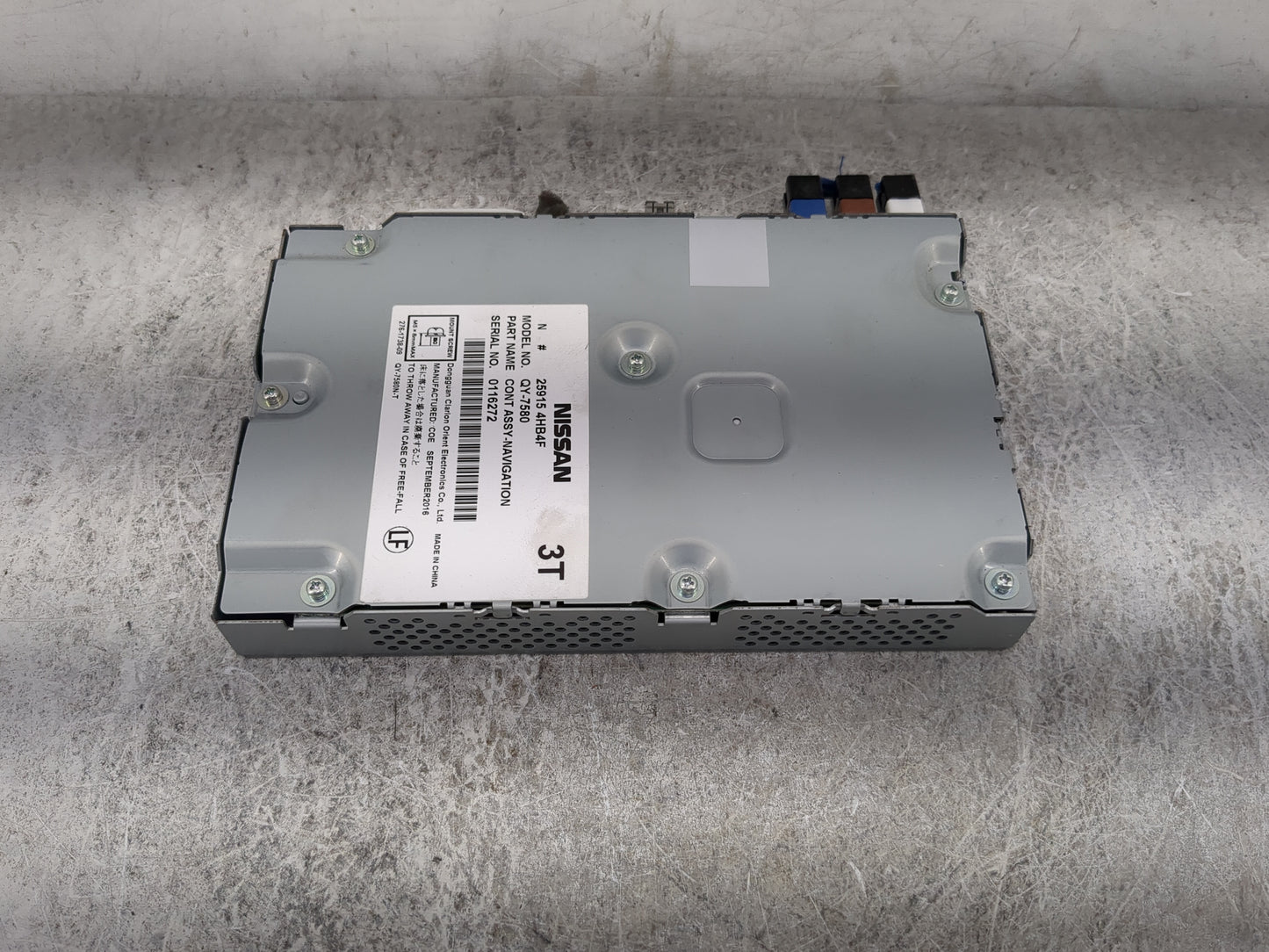 2017 Nissan Pathfinder Radio AM FM Cd Player Receiver Replacement P/N:259154HB4F QY-7580, QY-7580N-T, 276-1738-09 Fits OEM U