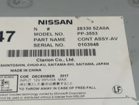 2017-2020 Nissan Pathfinder Radio AM FM Cd Player Receiver Replacement P/N:28330 5ZA0A PP-3553 Fits Fits 2017 2018 2019 2020