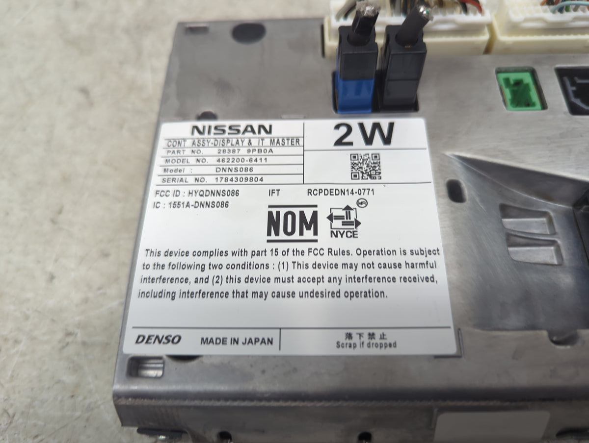 2017 Nissan Pathfinder Radio AM FM Cd Player Receiver Replacement P/N:28387 9PB0A 462200-6411, DNNS086, HYQDNNS086 Fits OEM 