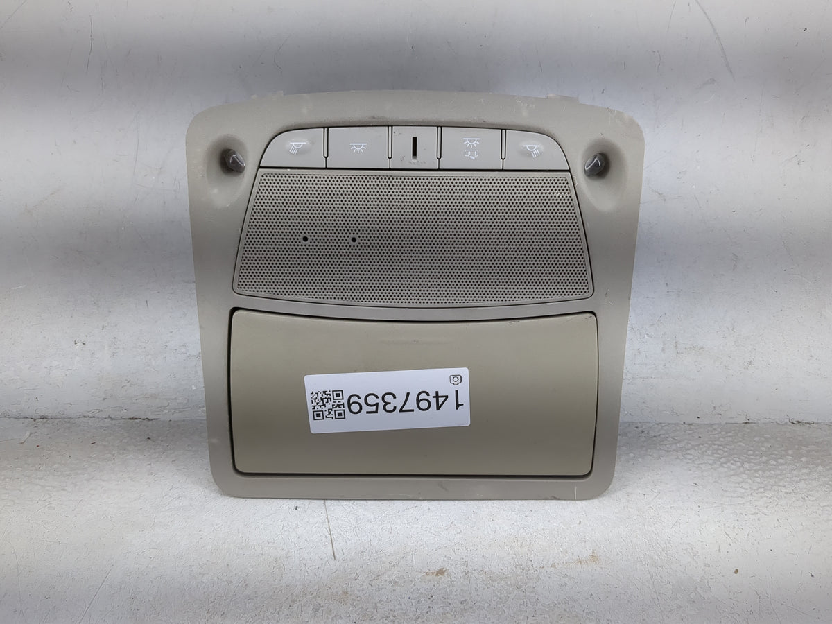 2017 Nissan Pathfinder Overhead Roof Console Tan - Oemusedautoparts1.com