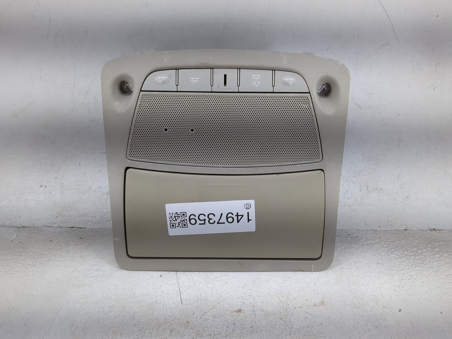 2017 Nissan Pathfinder Overhead Roof Console Tan - Oemusedautoparts1.com