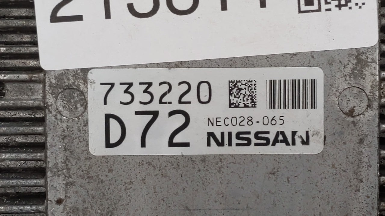 2017 Nissan Pathfinder PCM Engine Control Computer ECU ECM PCU OEM P/N:BED403-300 A1 NEC028-065, NEC028-067, BED403-300 A2 F