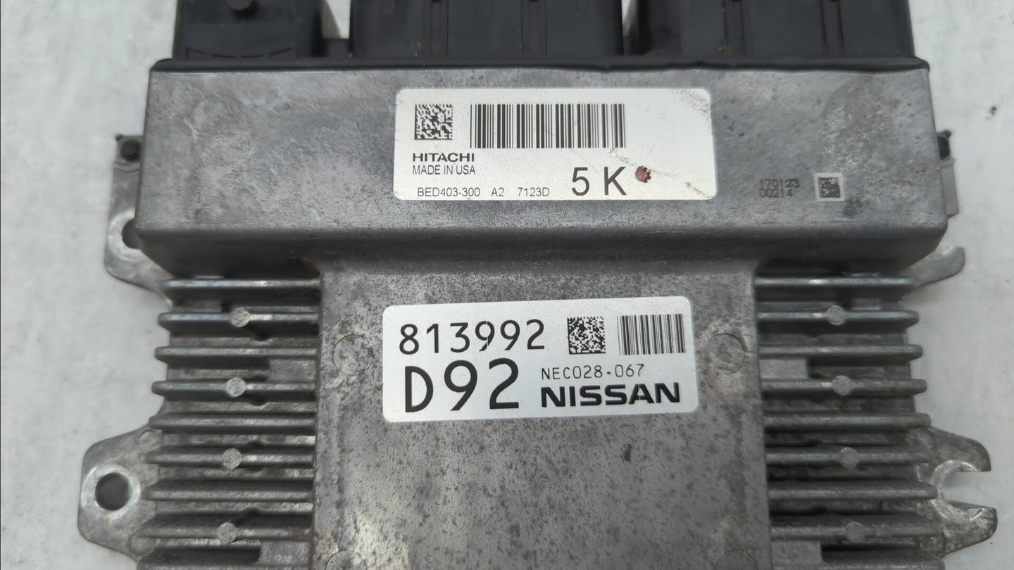 2017 Nissan Pathfinder PCM Engine Control Computer ECU ECM PCU OEM P/N:BED403-300 A1 NEC028-065, NEC028-067, BED403-300 A2 F