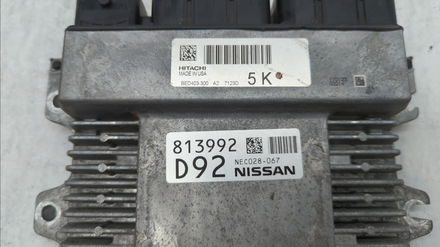 2017 Nissan Pathfinder PCM Engine Control Computer ECU ECM PCU OEM P/N:BED403-300 A1 NEC028-065, NEC028-067, BED403-300 A2 F