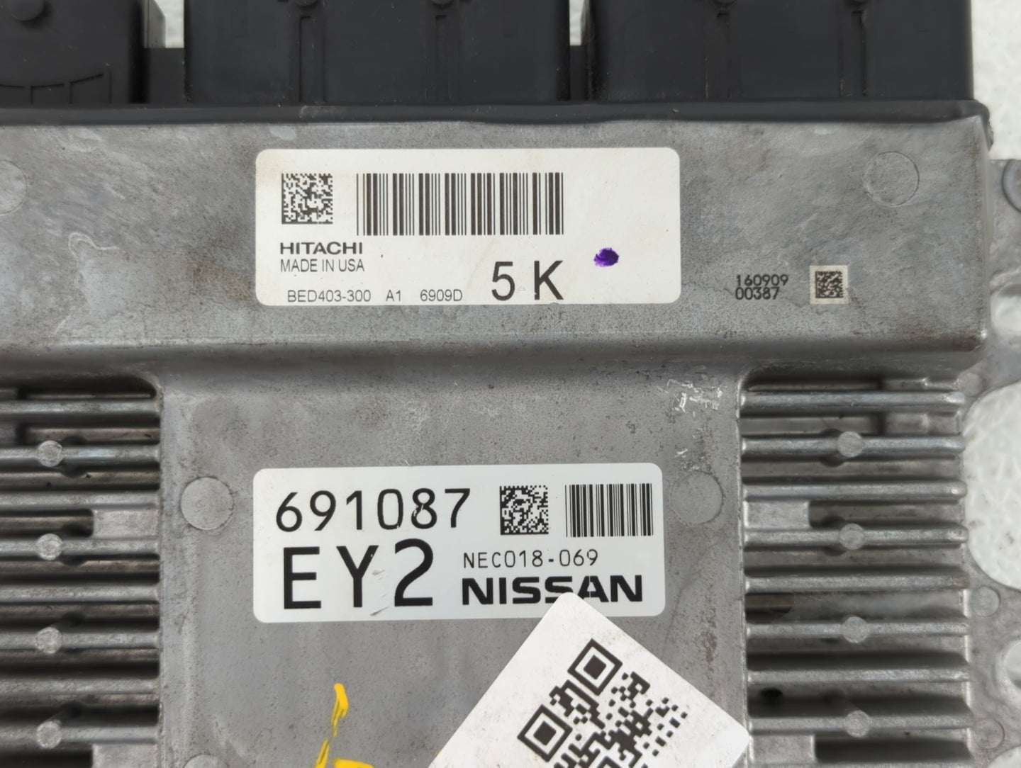 2017 Nissan Pathfinder PCM Engine Control Computer ECU ECM PCU OEM P/N:BED403-300 NEC030-020, NEC018-071, NEC018-069 Fits OE