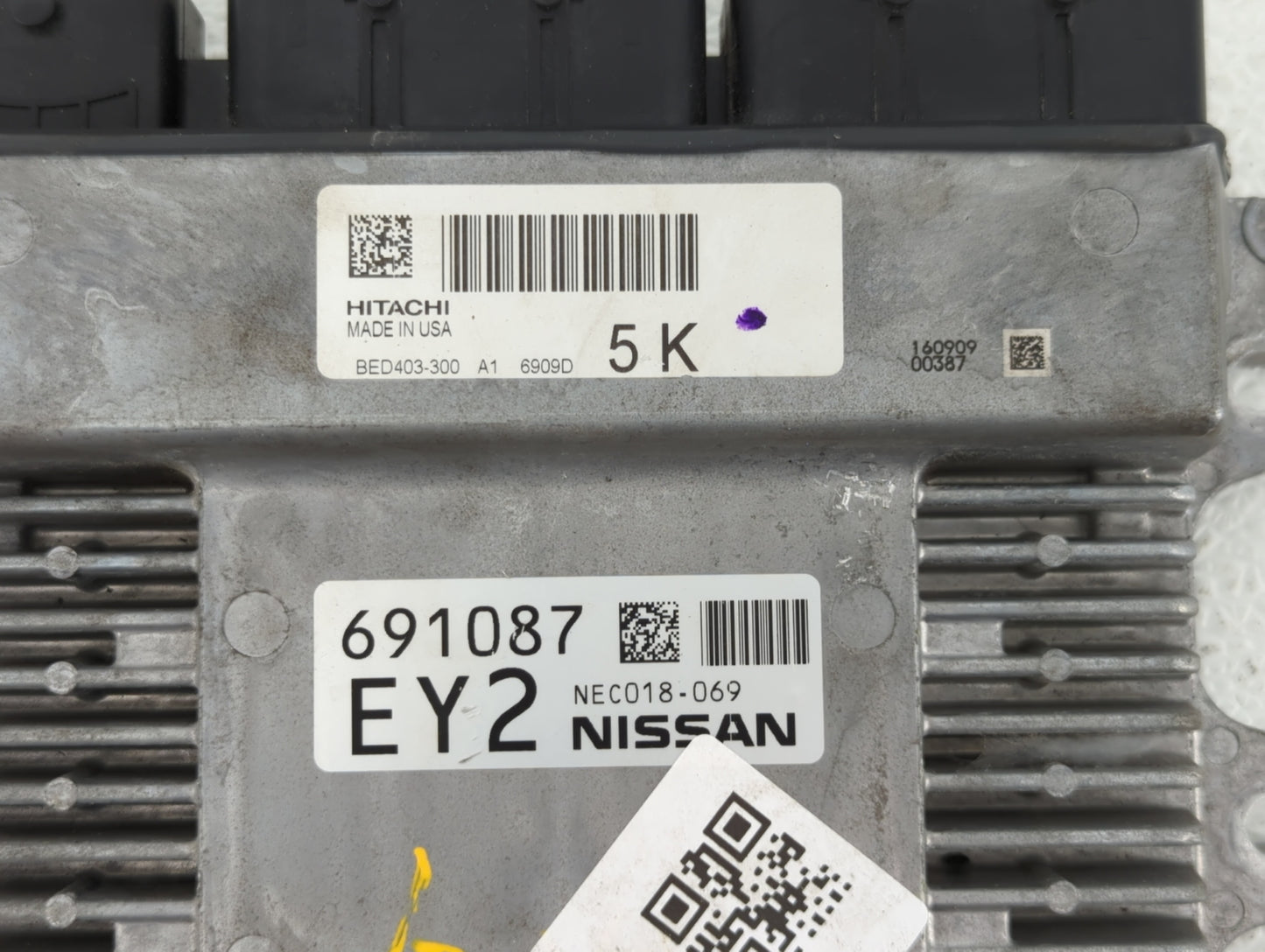 2017 Nissan Pathfinder PCM Engine Control Computer ECU ECM PCU OEM P/N:BED403-300 NEC030-020, NEC018-071, NEC018-069 Fits OE