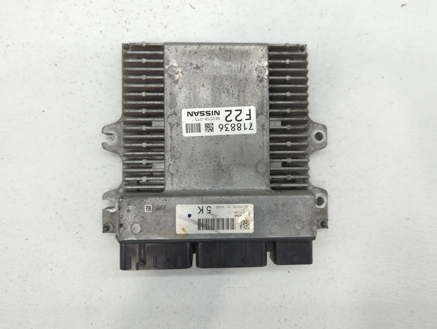 2017 Nissan Pathfinder PCM Engine Control Computer ECU ECM PCU OEM P/N:NEC028-073 Fits OEM Used Auto Parts - Oemusedautopart