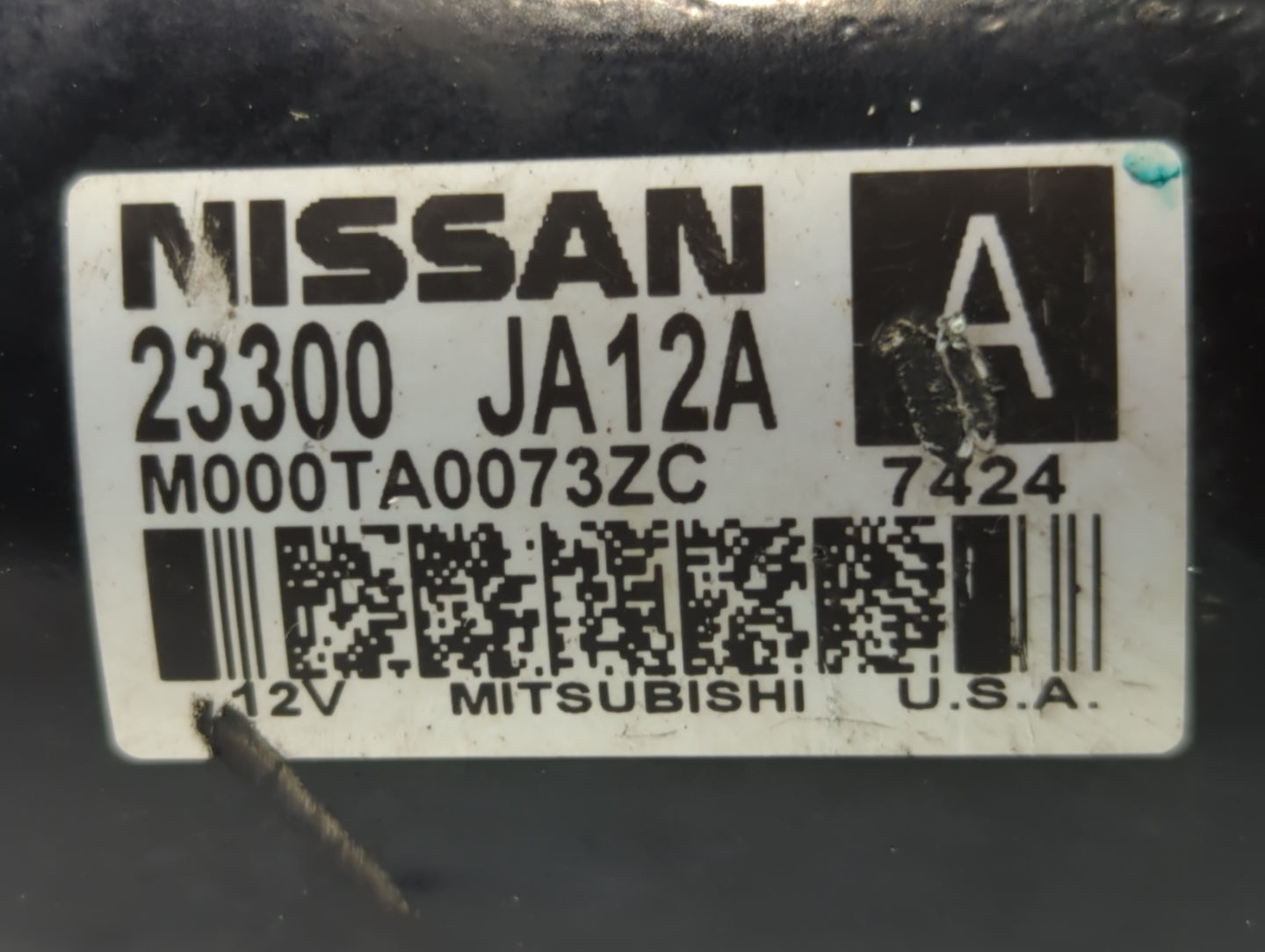 2013-2017 Nissan Pathfinder Car Starter Motor Solenoid OEM P/N:23300 JA12A Fits Fits 2013 2014 2017 OEM Used Auto Parts - Oe