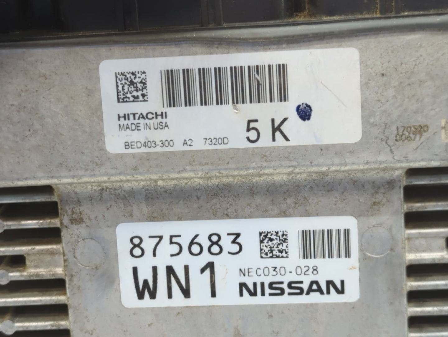 2017 Nissan Pathfinder PCM Engine Control Computer ECU ECM PCU OEM P/N:NEC030-028 NEC028-073 Fits OEM Used Auto Parts - Oemu