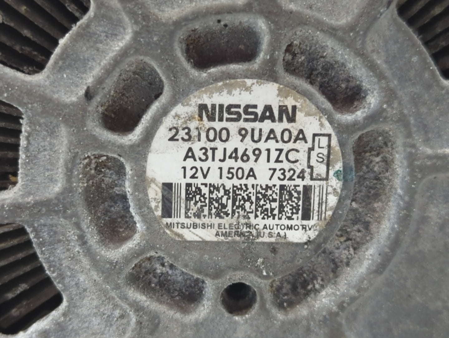 2017-2020 Nissan Pathfinder Alternator Replacement Generator Charging Assembly Engine OEM P/N:23100 9UA0A Fits OEM Used Auto
