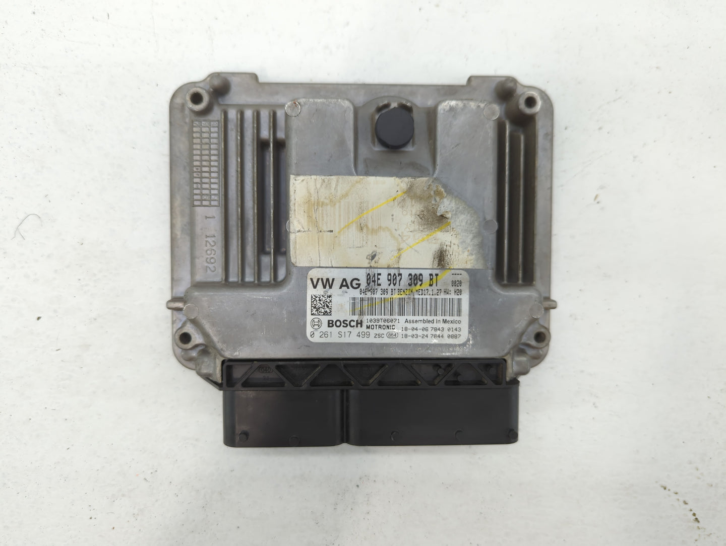 2017 Nissan Pathfinder PCM Engine Control Computer ECU ECM PCU OEM P/N:04E 907 309 BT Fits OEM Used Auto Parts - Oemusedauto