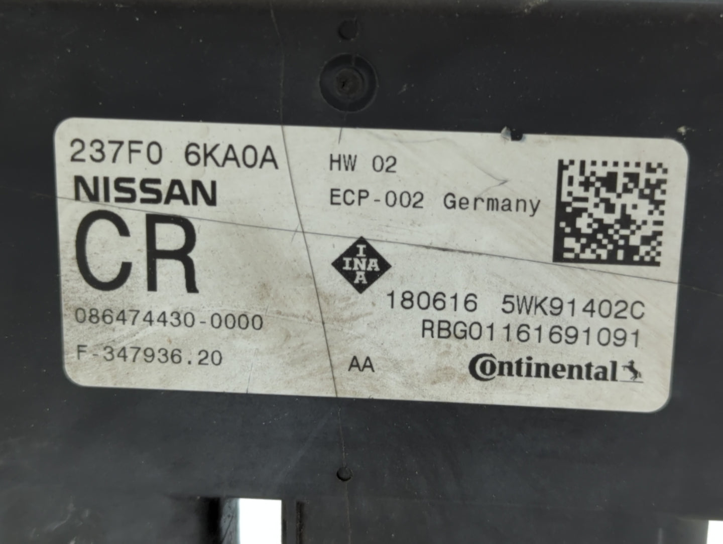2017 Nissan Pathfinder PCM Engine Control Computer ECU ECM PCU OEM P/N:086474430-0000 180616, 237F0 6KA0A Fits OEM Used Auto