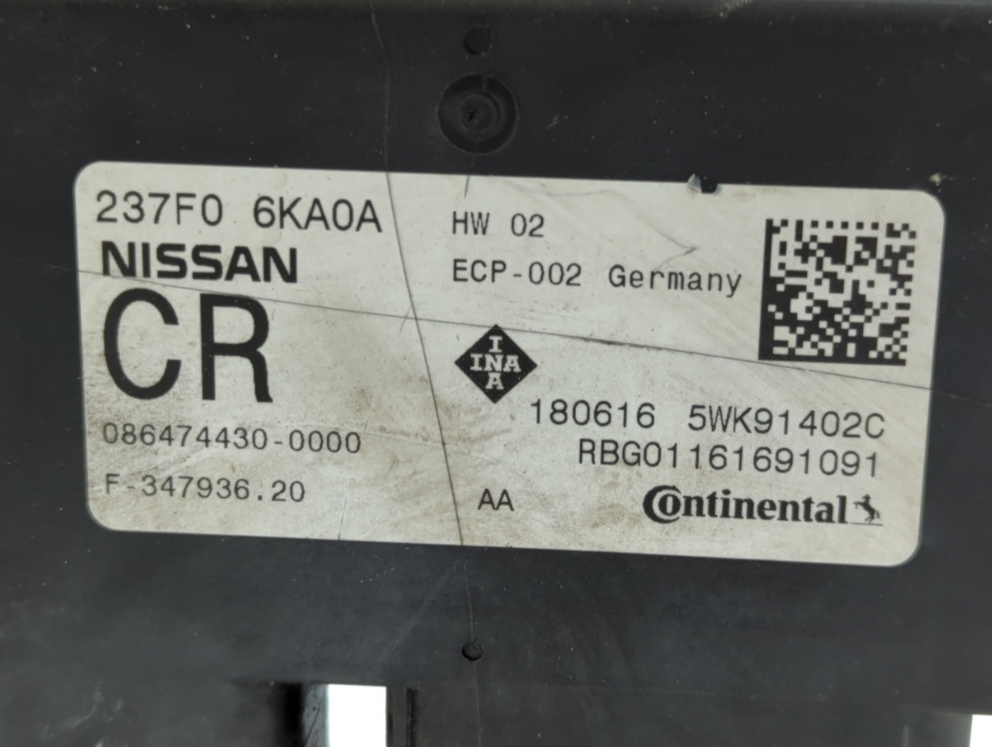 2017 Nissan Pathfinder PCM Engine Control Computer ECU ECM PCU OEM P/N:086474430-0000 180616, 237F0 6KA0A Fits OEM Used Auto
