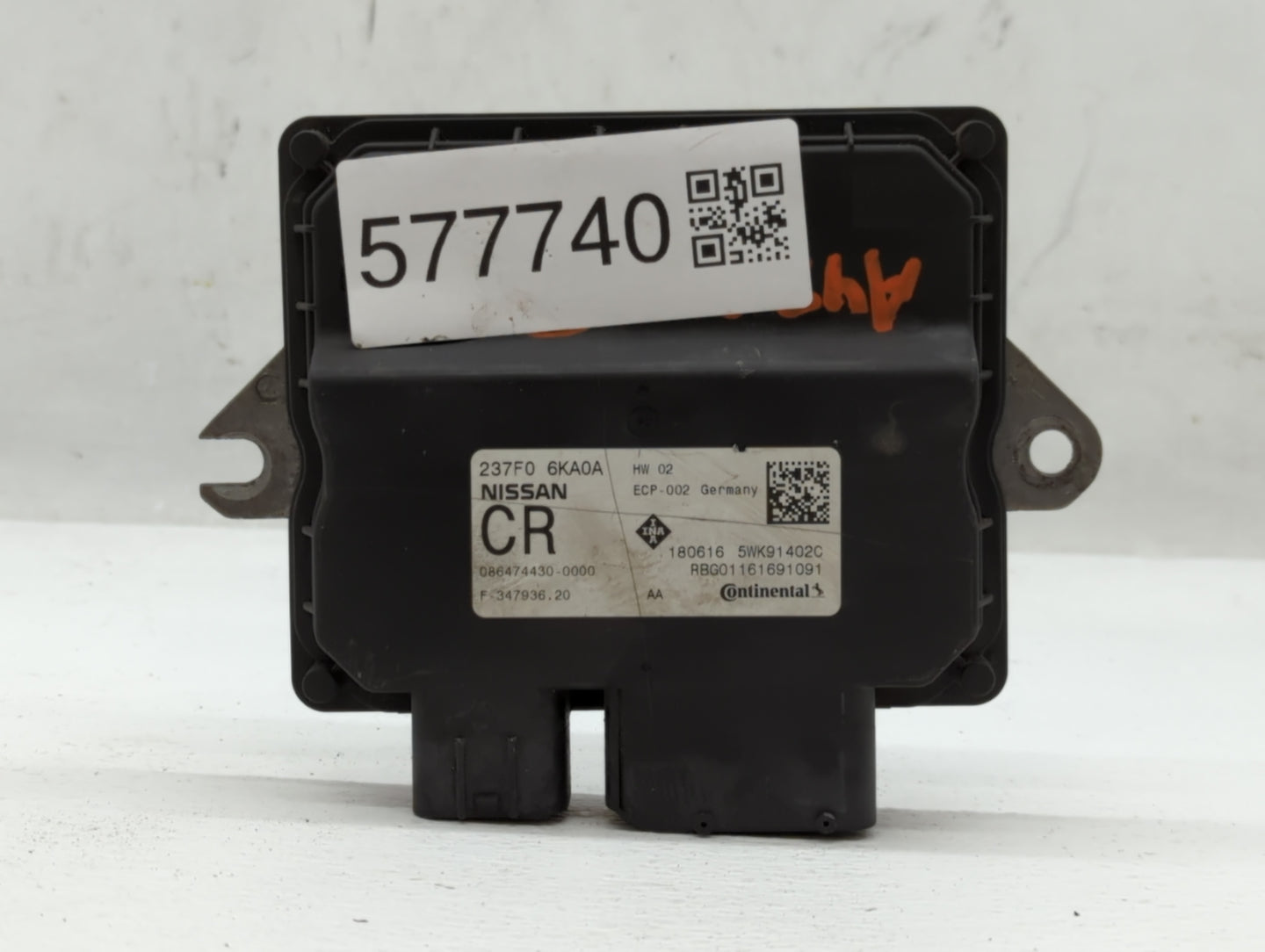 2017 Nissan Pathfinder PCM Engine Control Computer ECU ECM PCU OEM P/N:086474430-0000 180616, 237F0 6KA0A Fits OEM Used Auto