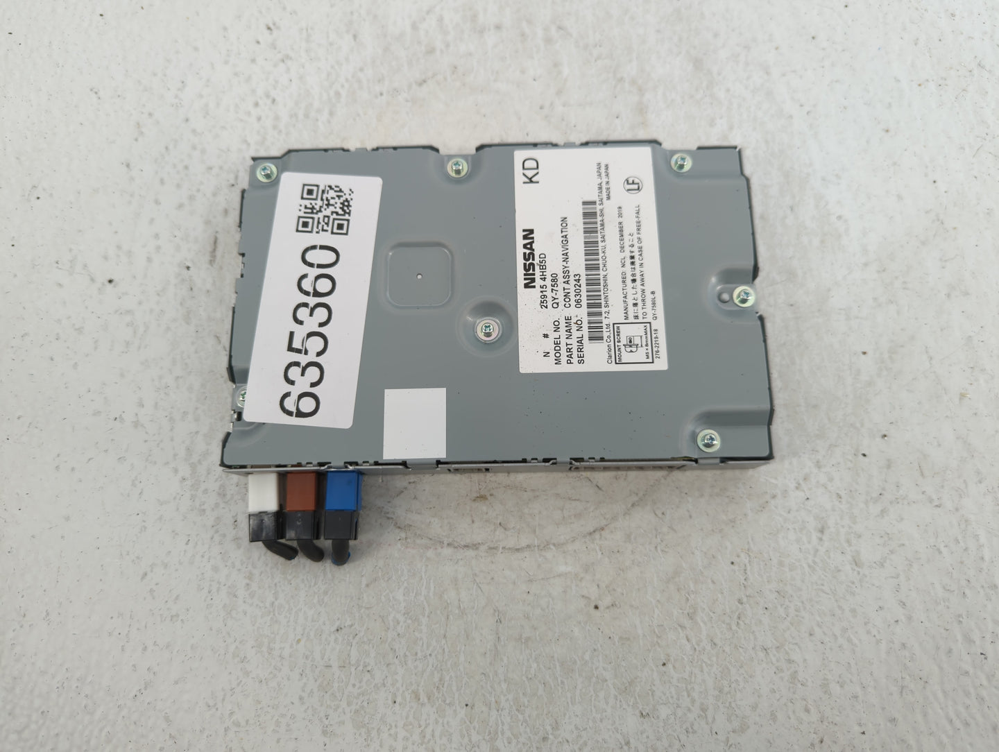 2017 Nissan Pathfinder PCM Engine Control Computer ECU ECM PCU OEM P/N:25915 4HB5D Fits OEM Used Auto Parts - Oemusedautopar