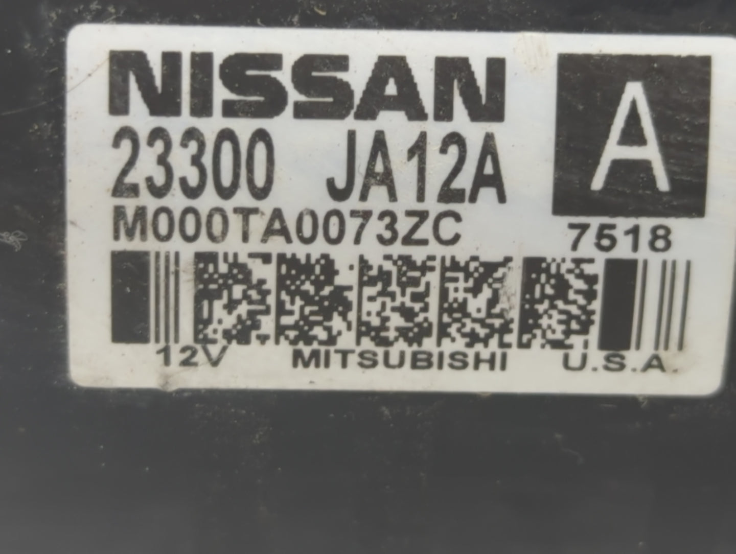 2013-2017 Nissan Pathfinder Car Starter Motor Solenoid OEM P/N:23300 JA12A Fits Fits 2013 2014 2017 OEM Used Auto Parts - Oe