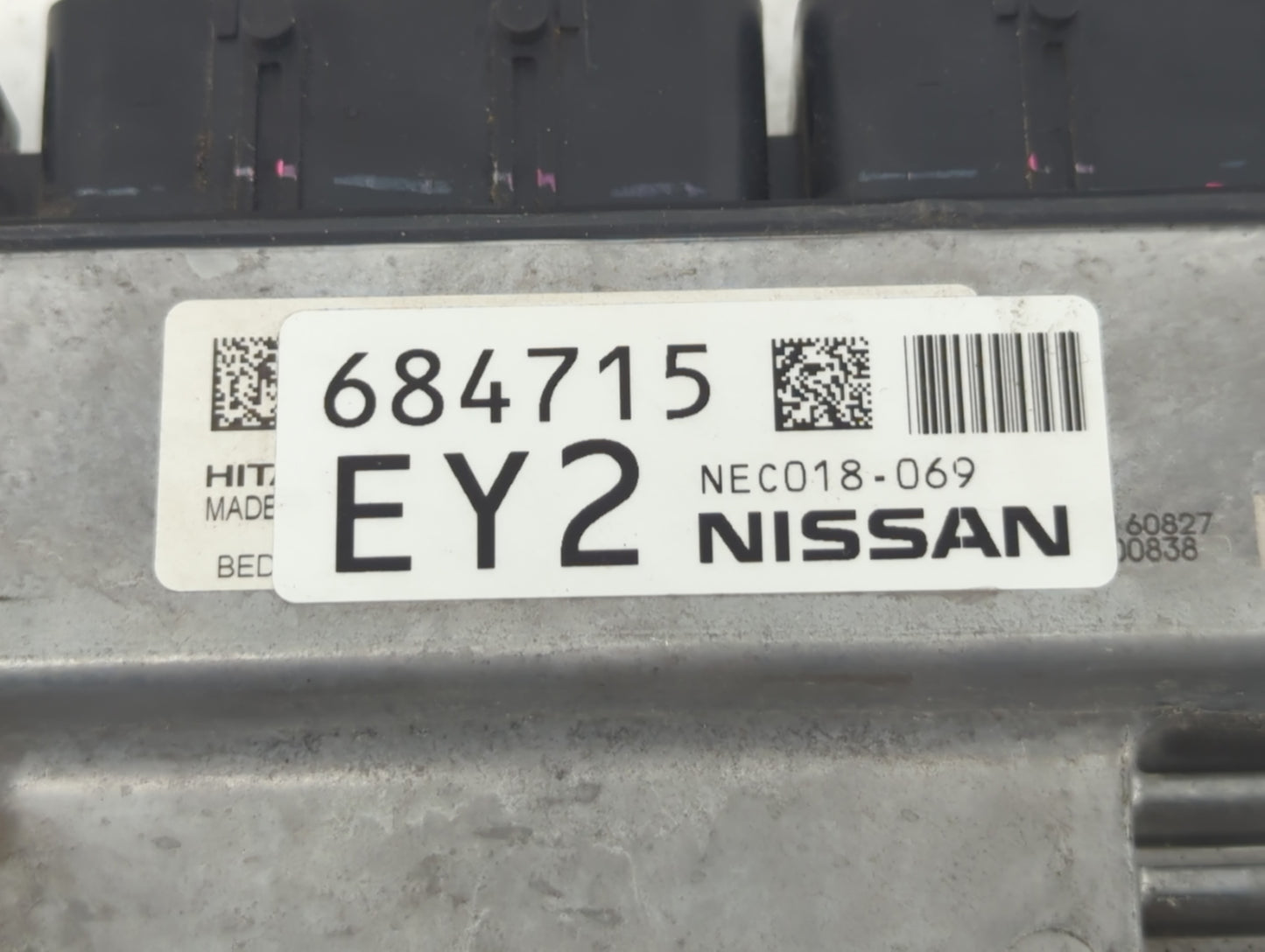 2017 Nissan Pathfinder PCM Engine Control Computer ECU ECM PCU OEM P/N:684715 EY2 NEC018-069 Fits OEM Used Auto Parts - Oemu