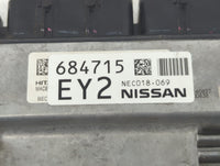 2017 Nissan Pathfinder PCM Engine Control Computer ECU ECM PCU OEM P/N:684715 EY2 NEC018-069 Fits OEM Used Auto Parts - Oemu