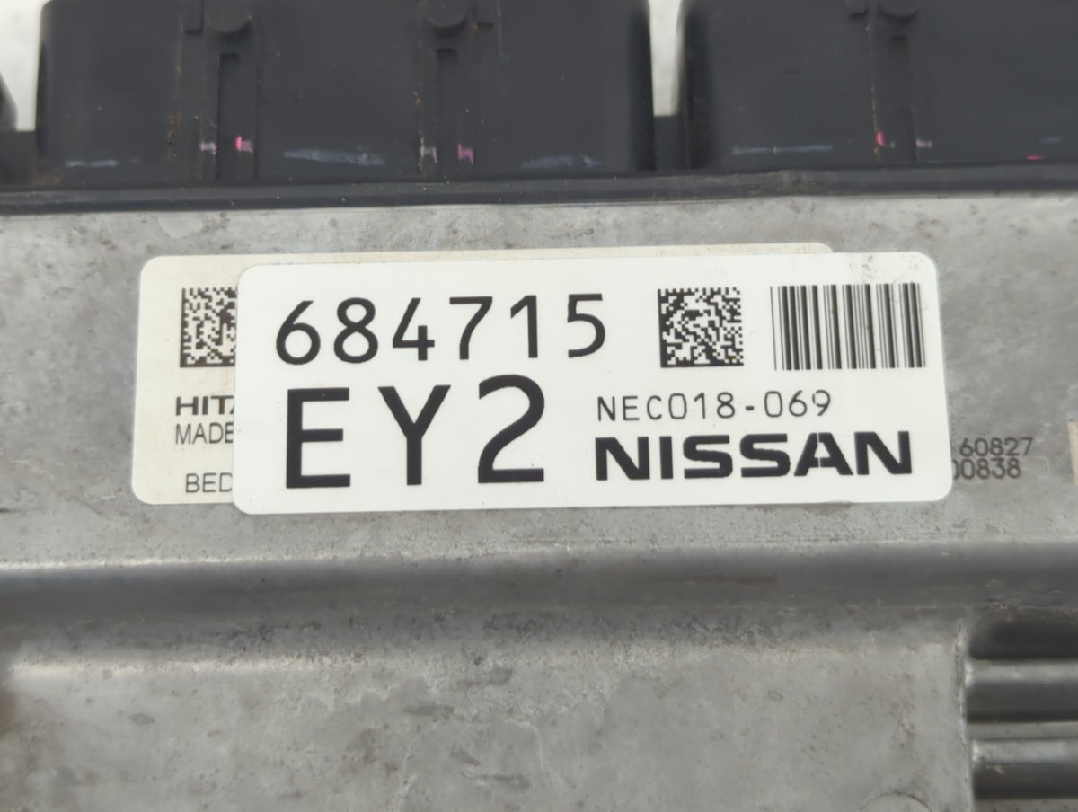 2017 Nissan Pathfinder PCM Engine Control Computer ECU ECM PCU OEM P/N:684715 EY2 NEC018-069 OEM Used Auto Parts - Oemusedau