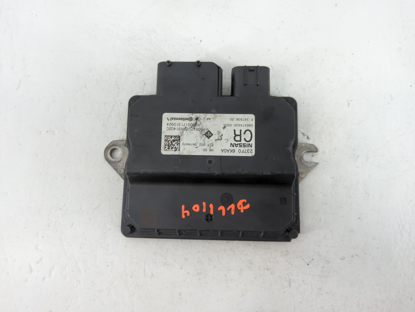 2017 Nissan Pathfinder PCM Engine Control Computer ECU ECM PCU OEM P/N:086474430-0000 F-347936.20, 237F0 6KA0A Fits OEM Used