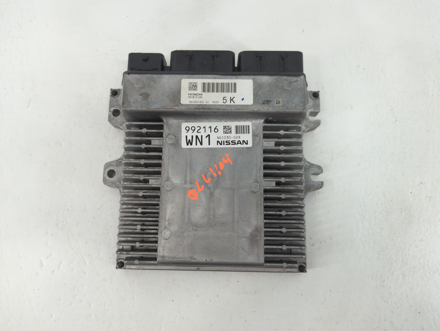 2017 Nissan Pathfinder PCM Engine Control Computer ECU ECM PCU OEM P/N:992116 WN1 NEC030-028 Fits OEM Used Auto Parts - Oemu