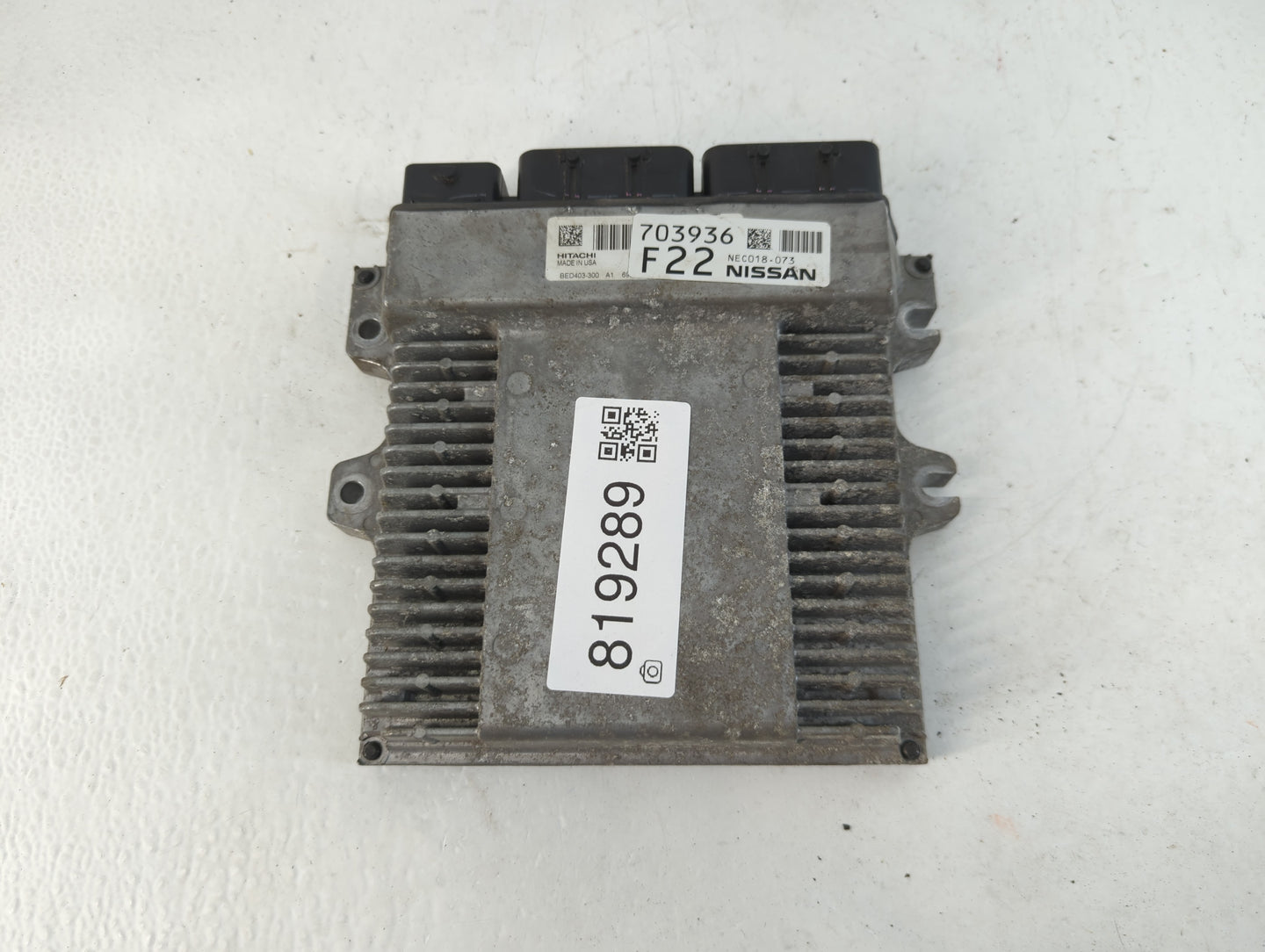 2017 Nissan Pathfinder PCM Engine Control Computer ECU ECM PCU OEM P/N:703936 F22 NEC018-073 Fits OEM Used Auto Parts - Oemu