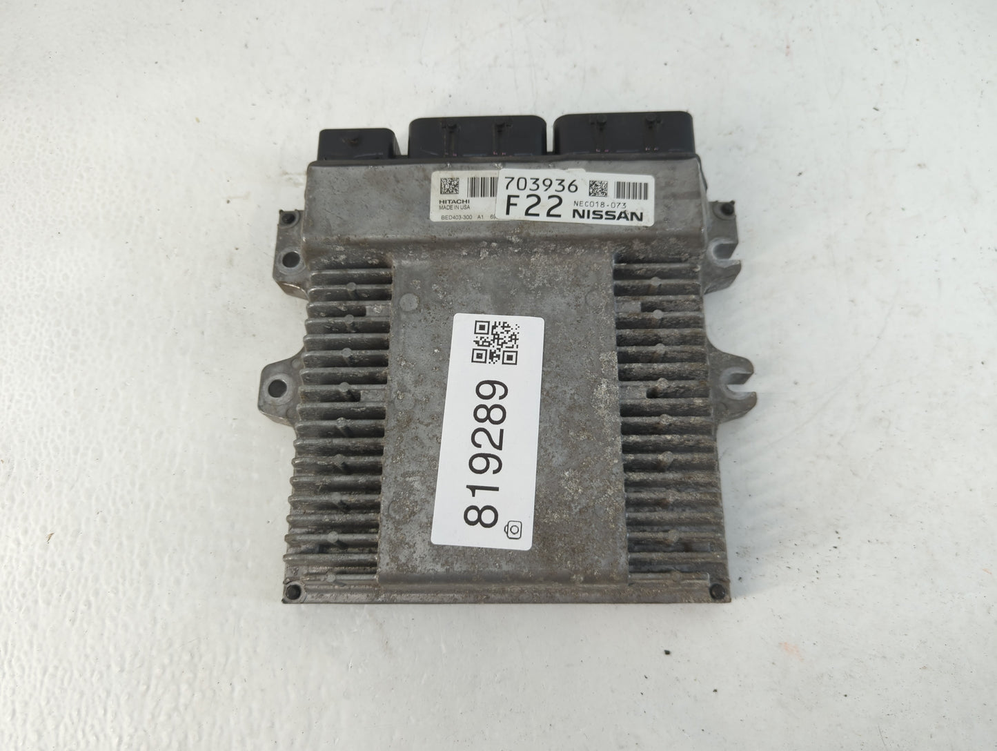 2017 Nissan Pathfinder PCM Engine Control Computer ECU ECM PCU OEM P/N:703936 F22 NEC018-073 Fits OEM Used Auto Parts - Oemu