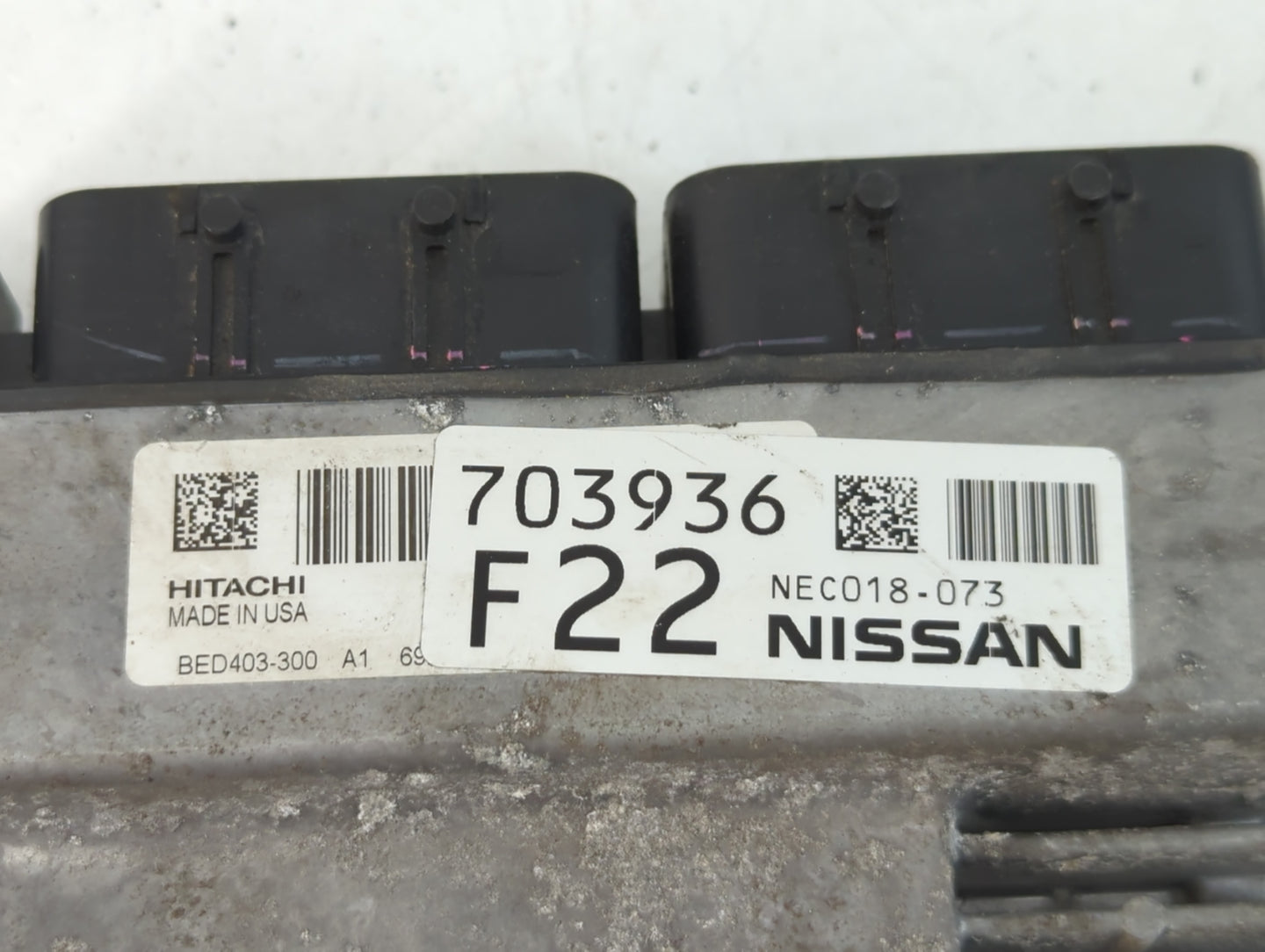 2017 Nissan Pathfinder PCM Engine Control Computer ECU ECM PCU OEM P/N:703936 F22 NEC018-073 Fits OEM Used Auto Parts - Oemu