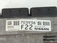 2017 Nissan Pathfinder PCM Engine Control Computer ECU ECM PCU OEM P/N:703936 F22 NEC018-073 Fits OEM Used Auto Parts - Oemu