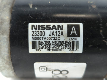 2013-2017 Nissan Pathfinder Car Starter Motor Solenoid OEM P/N:23300 JA12A Fits Fits 2013 2014 2017 OEM Used Auto Parts