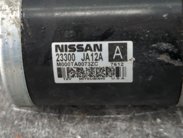2013-2017 Nissan Pathfinder Car Starter Motor Solenoid OEM P/N:23300 JA12A Fits Fits 2013 2014 2017 OEM Used Auto Parts