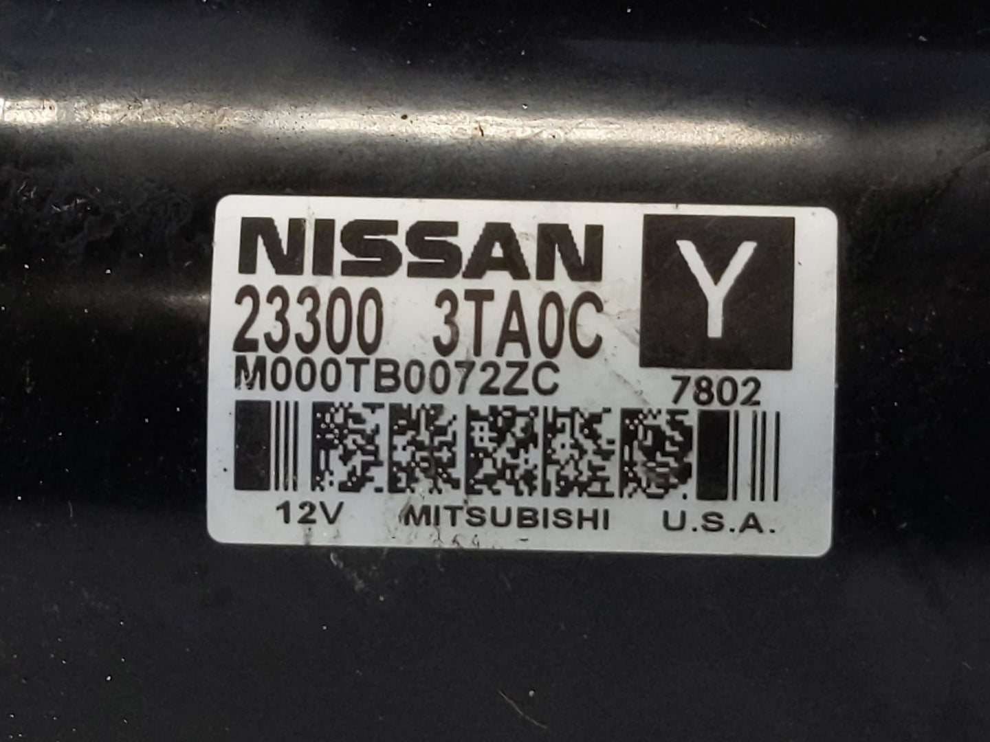 2015-2020 Nissan Rogue Car Starter Motor Solenoid OEM P/N:23300 3TA0C Fits Fits 2015 2016 2017 2018 2019 2020 OEM Used Auto 