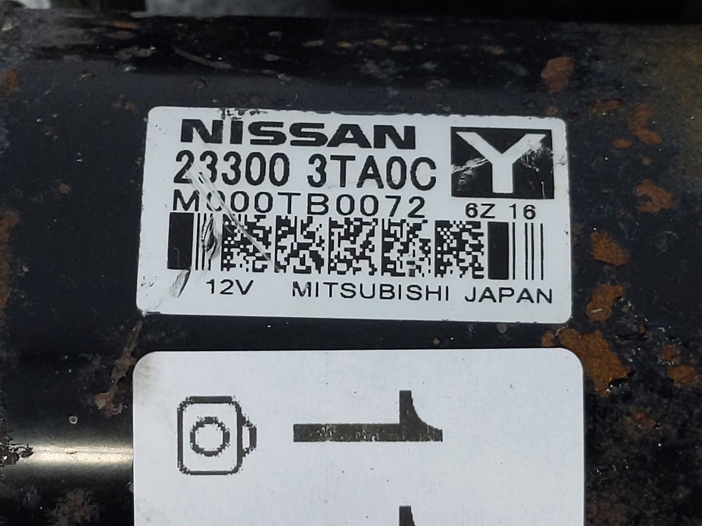 2015-2020 Nissan Rogue Car Starter Motor Solenoid OEM P/N:23300 3TA0C Fits Fits 2015 2016 2017 2018 2019 2020 OEM Used Auto 