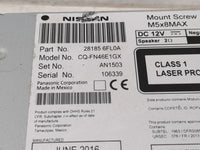 2017 Nissan Rogue Radio AM FM Cd Player Receiver Replacement P/N:28185 6FL0A Fits OEM Used Auto Parts - Oemusedautoparts1.co
