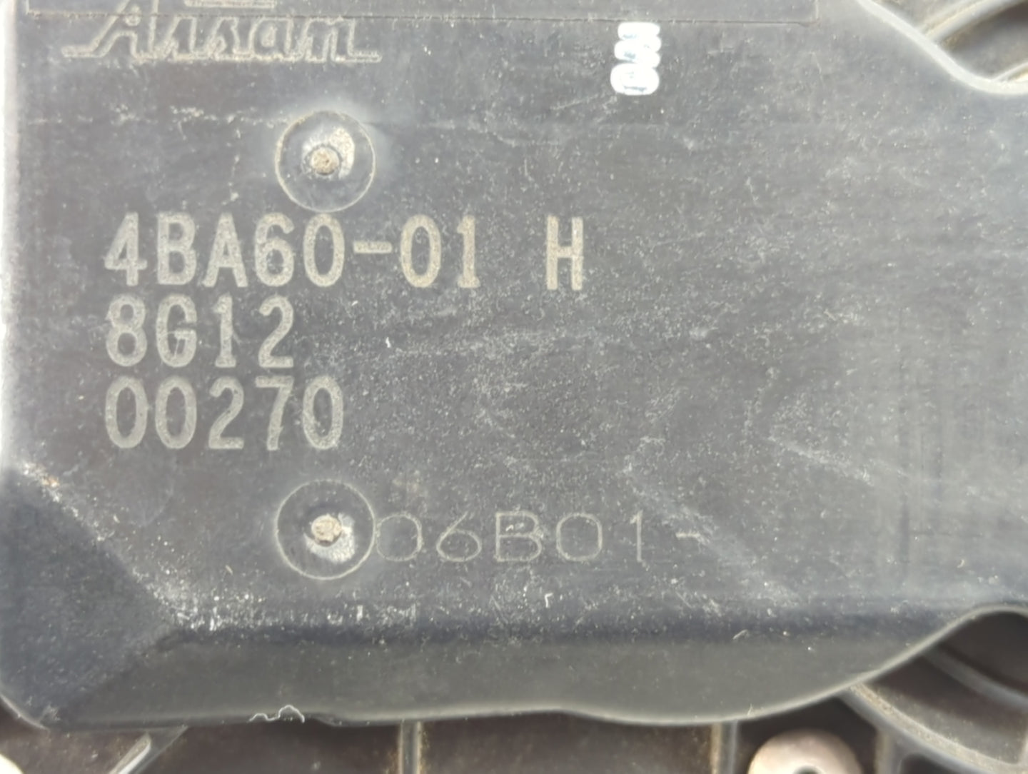2017-2019 Nissan Rogue Throttle Body P/N:4BA60-01 H 3TA60-01 B Fits Fits 2017 2018 2019 OEM Used Auto Parts - Oemusedautopar