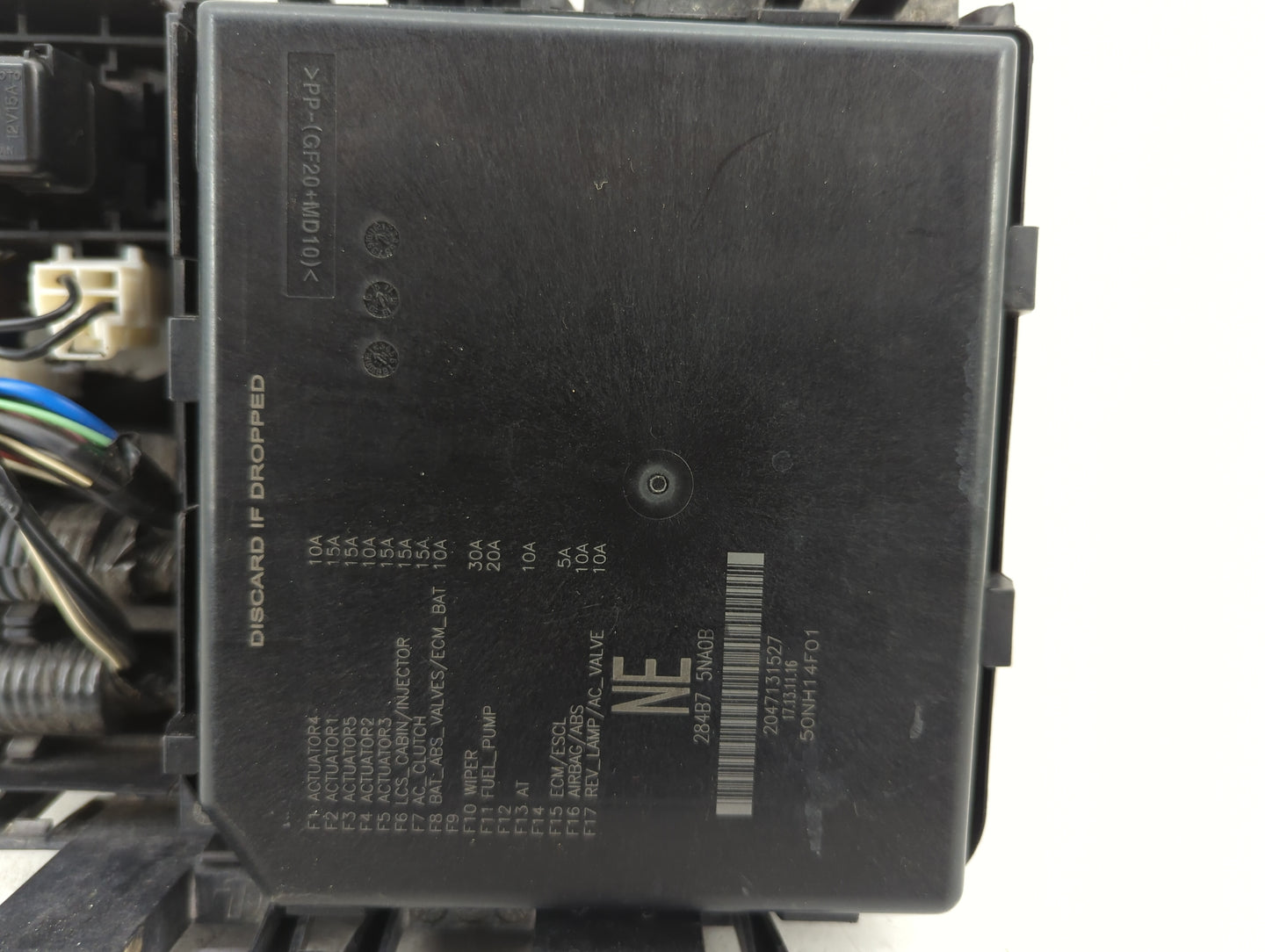 2017-2020 Nissan Rogue Fusebox Fuse Box Panel Relay Module P/N:284B7 5NA0B Fits Fits 2017 2018 2019 2020 OEM Used Auto Parts