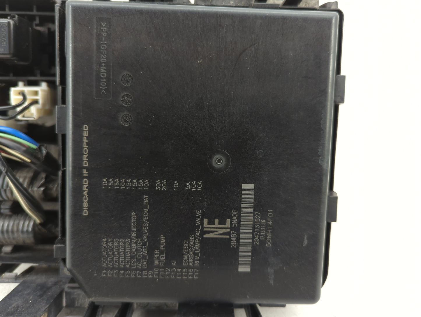 2017-2020 Nissan Rogue Fusebox Fuse Box Panel Relay Module P/N:284B7 5NA0B Fits Fits 2017 2018 2019 2020 OEM Used Auto Parts