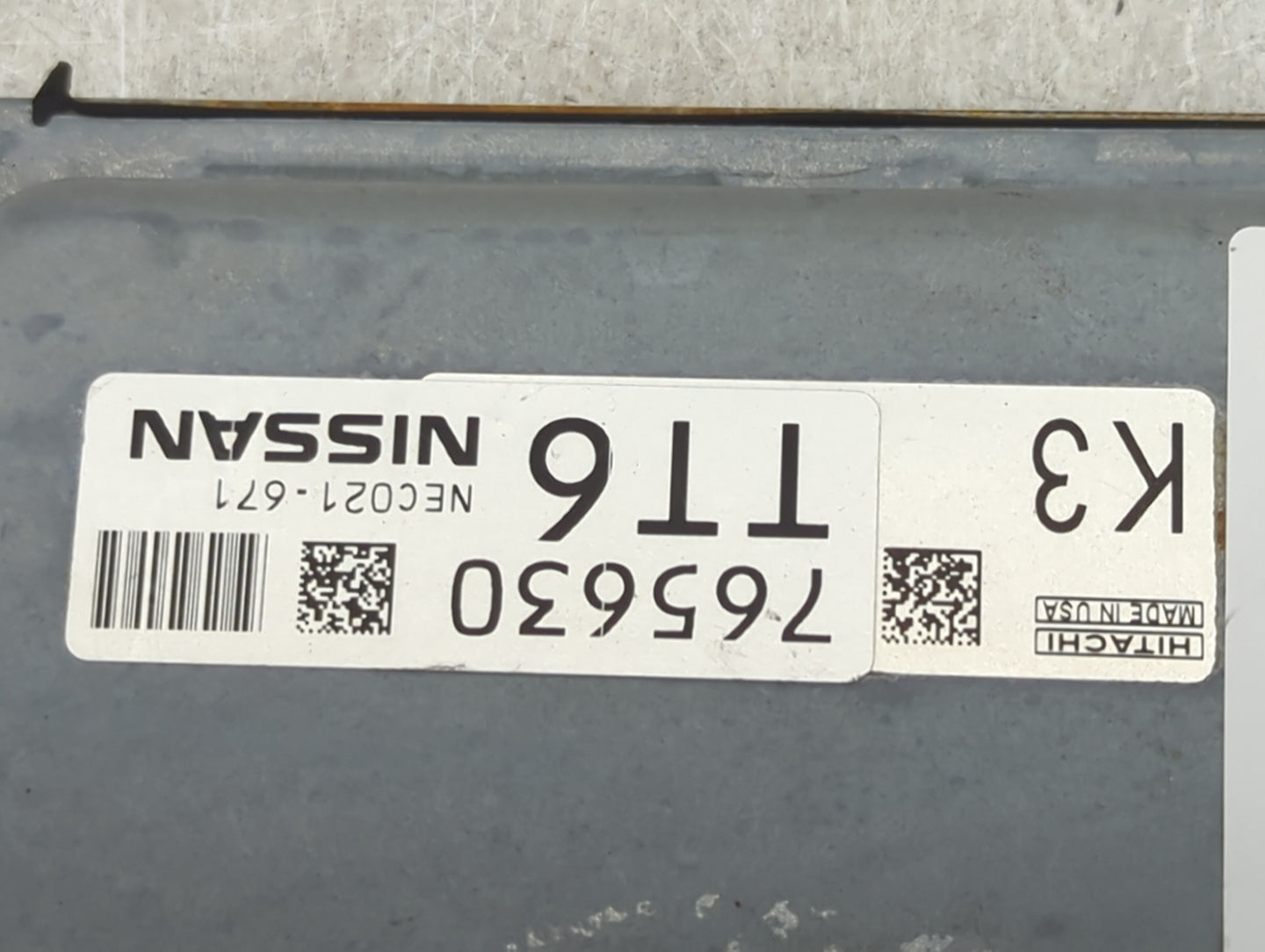 2014-2017 Nissan Rogue PCM Engine Control Computer ECU ECM PCU OEM P/N:NEC021-671 Fits Fits 2014 2015 2016 2017 OEM Used Aut