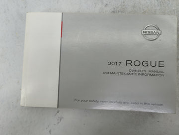 2017 Nissan Rogue Owners Manual Book Guide P/N:OM17EA0T32U1 T00UM-JM03D OEM Used Auto Parts - Oemusedautoparts1.com