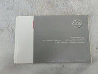 2017 Nissan Rogue Owners Manual Book Guide P/N:OM17EA0T32U1 T00UM-JM03D OEM Used Auto Parts - Oemusedautoparts1.com